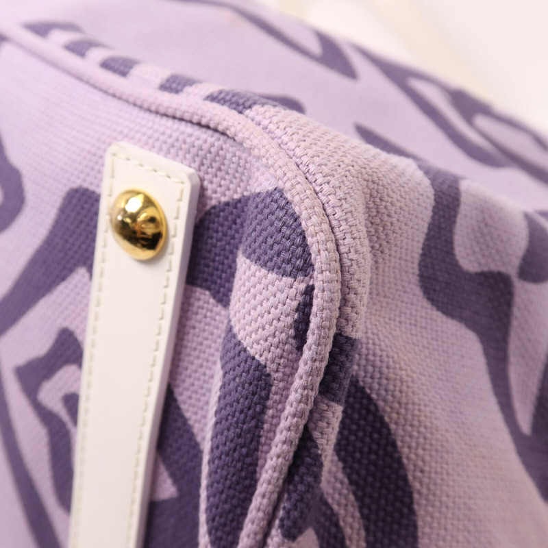 LOUIS VUITTON 帆布Cruise Line Tahitienne GM金扣肩背袋-11