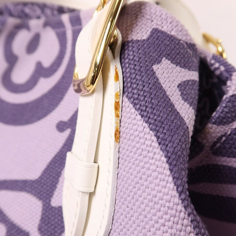 LOUIS VUITTON 帆布Cruise Line Tahitienne GM金扣肩背袋-13