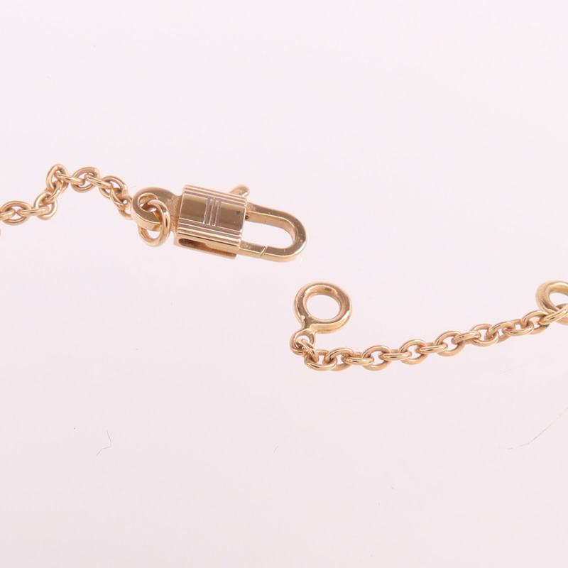 HERMES 18K玫瑰金Amulettes Constance Pendant鑽石項鍊-5