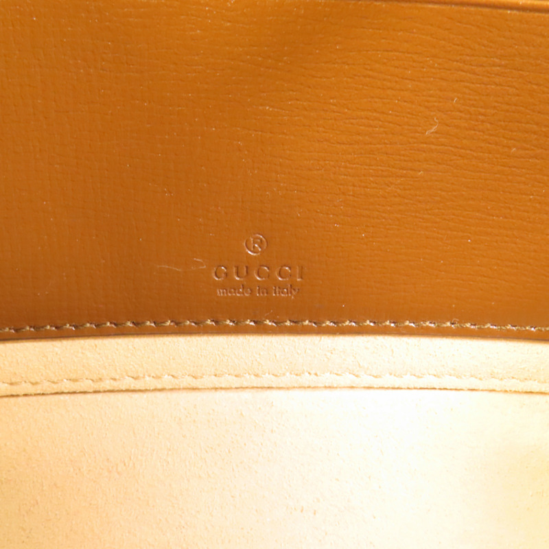 GUCCI 塗層帆布/牛皮皮革GG Supreme金扣肩背袋-8