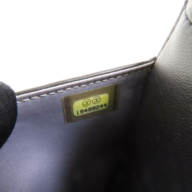 CHANEL 羊皮皮革WOC Wallet On Chain銀扣鏈帶肩背袋-10