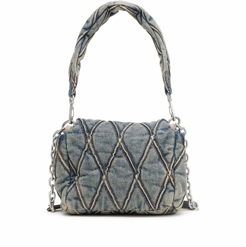 Diesel 女士 絎縫牛仔單肩包均碼碼21cm*9cm*16cm-1