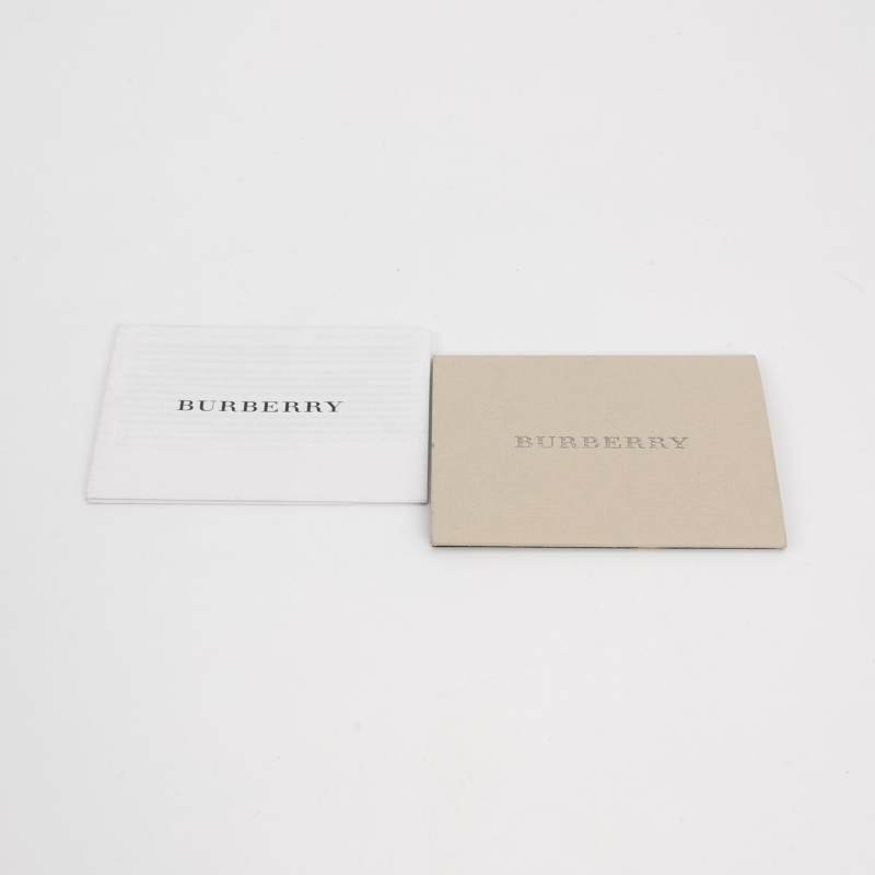 Burberry牛皮純色字母logo斜挎包單肩包-8