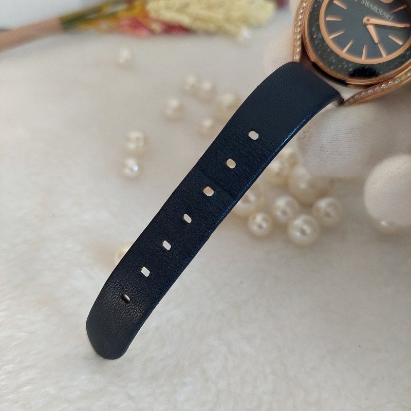 Swarovski 施華洛世奇 Crystalline Aura 璀璨光環時尚腕錶玫瑰金x藍（石英錶）~二手-30