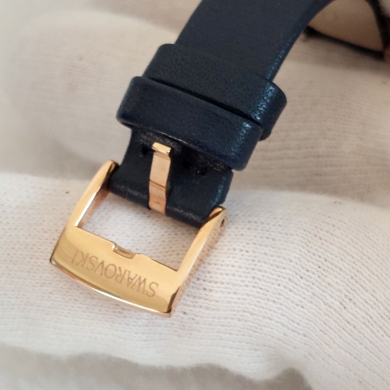 Swarovski 施華洛世奇 Crystalline Aura 璀璨光環時尚腕錶玫瑰金x藍（石英錶）~二手-32