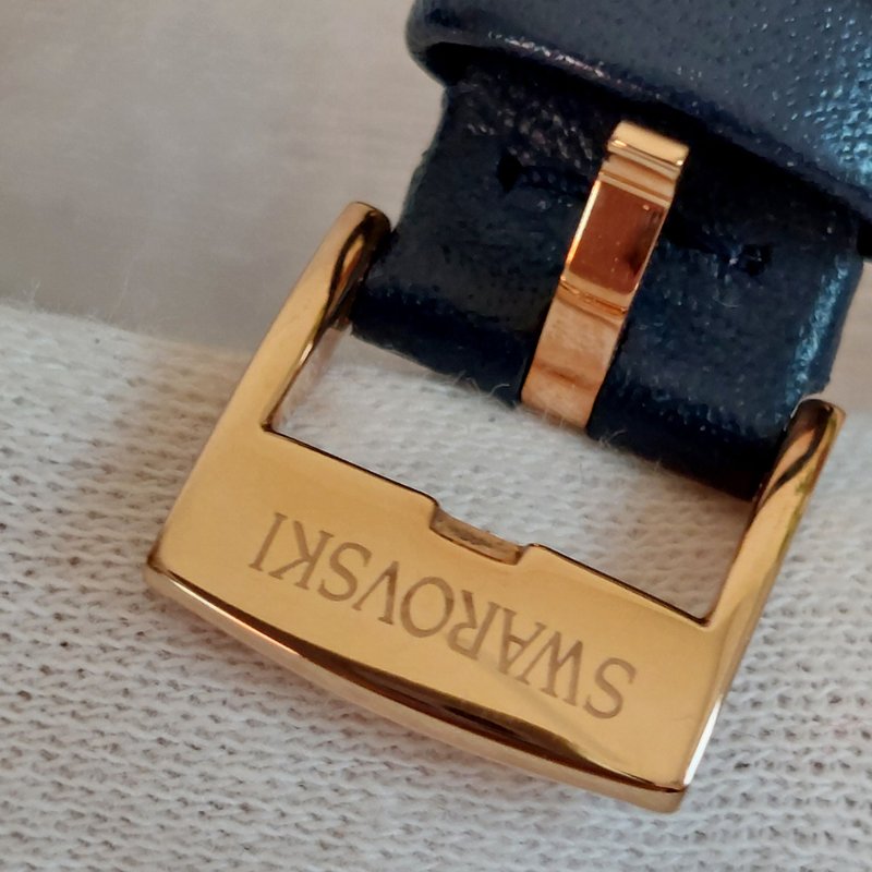 Swarovski 施華洛世奇 Crystalline Aura 璀璨光環時尚腕錶玫瑰金x藍（石英錶）~二手-42