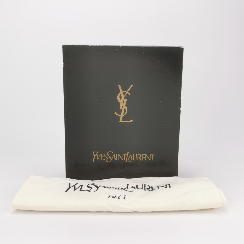 Saint Laurent羊皮蜥蜴皮純色翻蓋斜挎包-8