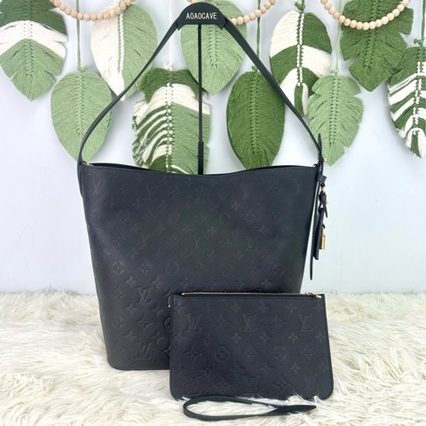 LV ALL IN 黑金真皮壓紋 GM Size 2025年全套有單