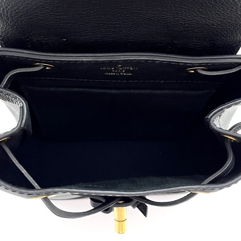 LV lockme mini黑金全皮 小書包後背包15*19*10 98新配件塵袋-2