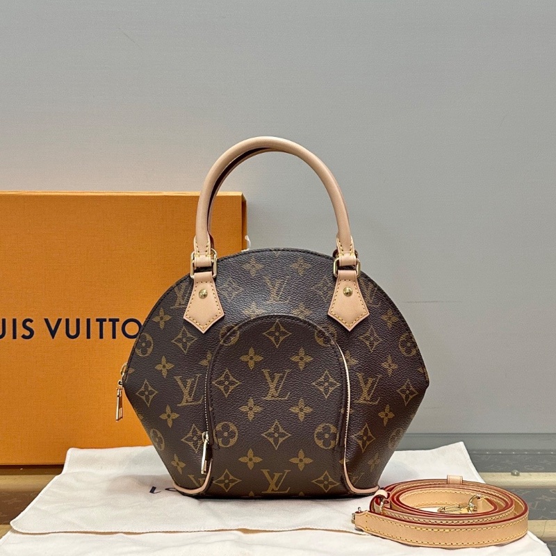 LV 老花ELLIPSE小號 河蚌手提肩背斜背包芯片款28*23*8 99新配件盒子塵袋-1