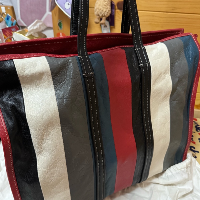 Balenciaga Striped Tote Bag-1