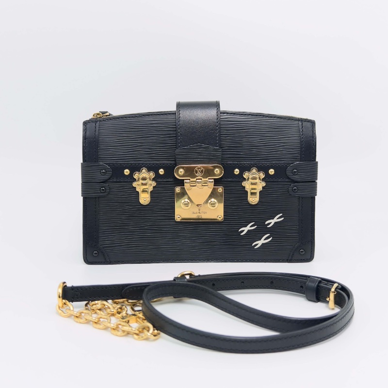 LV Trunkclutch水波紋肩背斜背軟盒子包22.5*14*6 99新配件塵袋-1