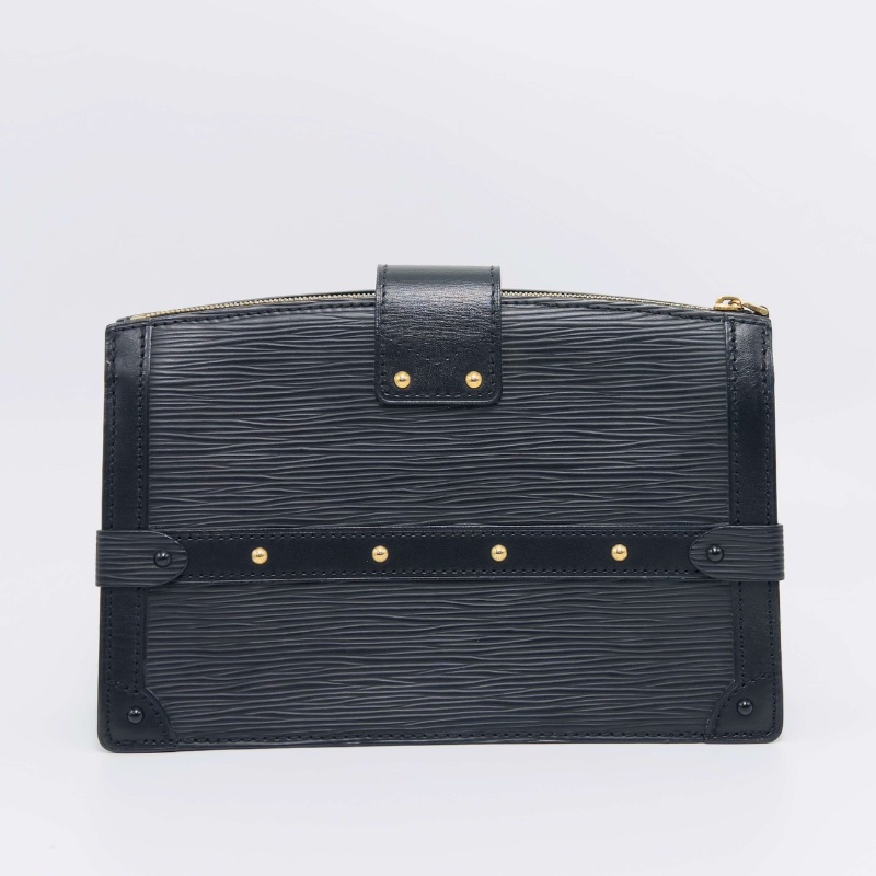 LV Trunkclutch水波紋肩背斜背軟盒子包22.5*14*6 99新配件塵袋-6