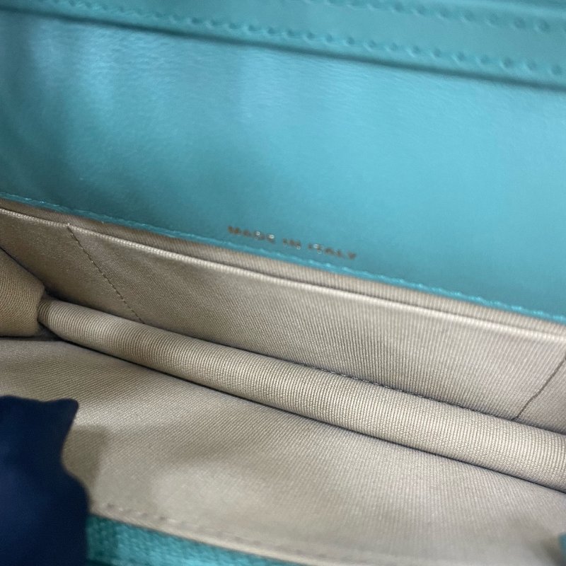 芯片款 香奈兒/Chanel woc翻蓋羊皮金球鏈條包-10