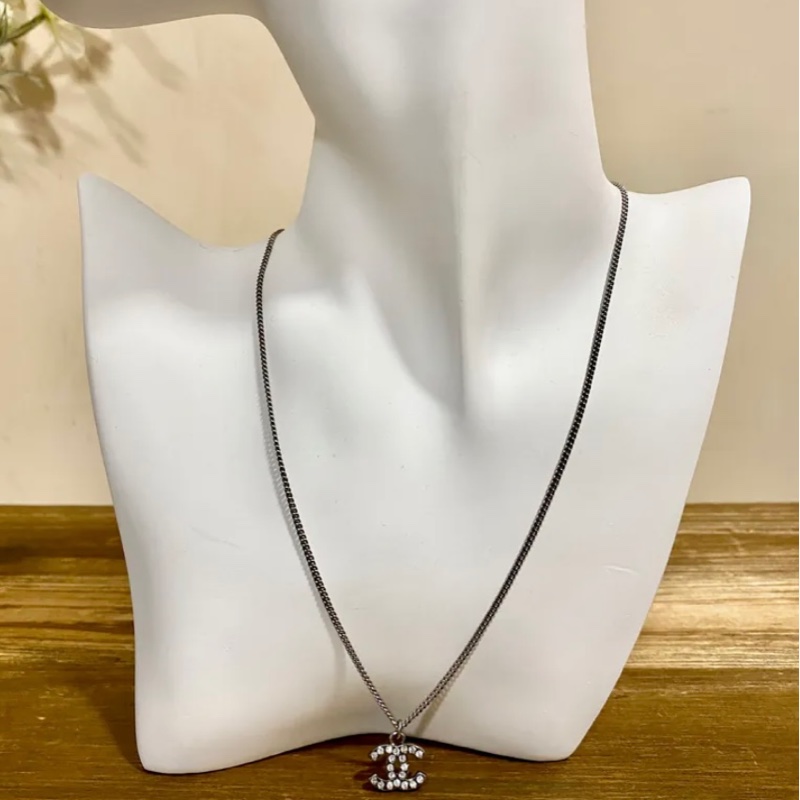 chanel 閃石銀包項鏈 necklace 復古vintage-1
