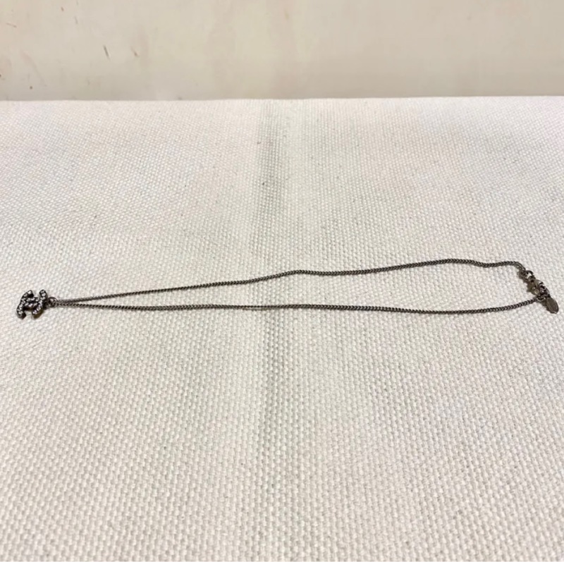 chanel 閃石銀包項鏈 necklace 復古vintage-5