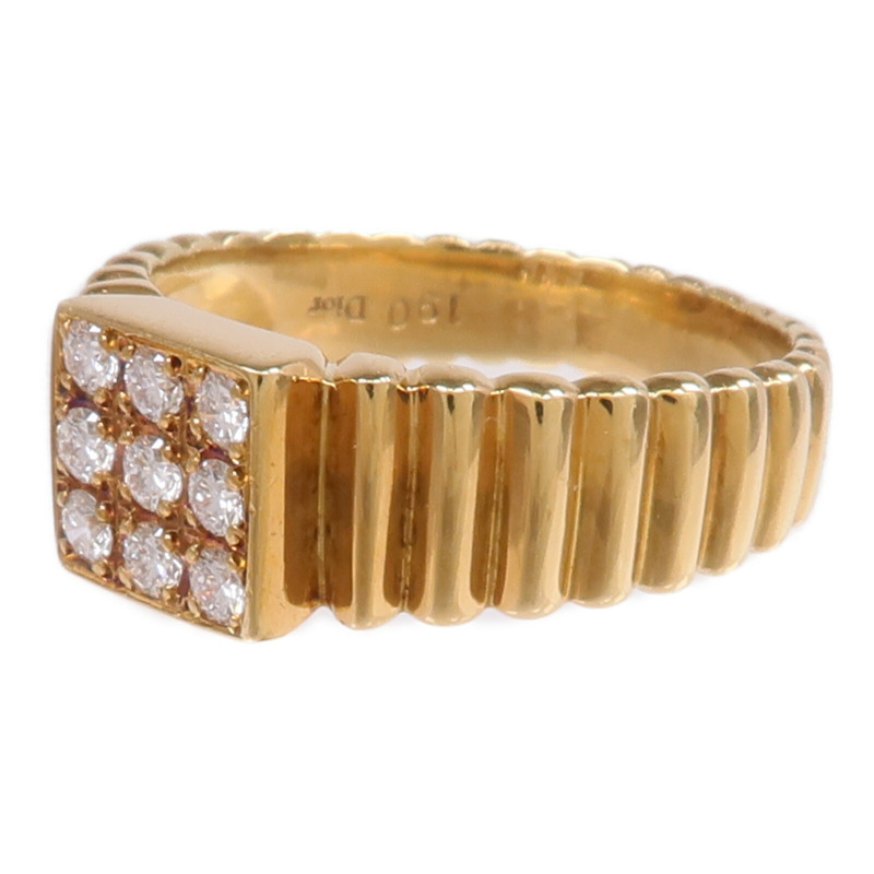 Dior 18K黃金Diamond Ring鑽石戒指US#6.75-2