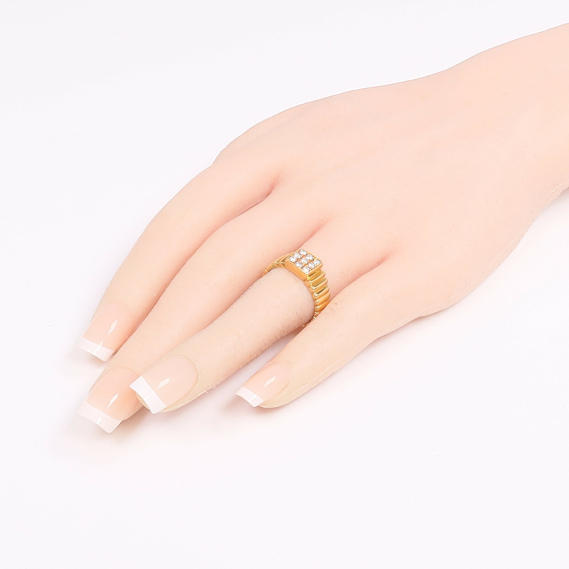 Dior 18K黃金Diamond Ring鑽石戒指US#6.75-7