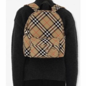 Burberry 男士 格紋小號雙肩包均碼碼小號、29cm*11cm*34cm-1