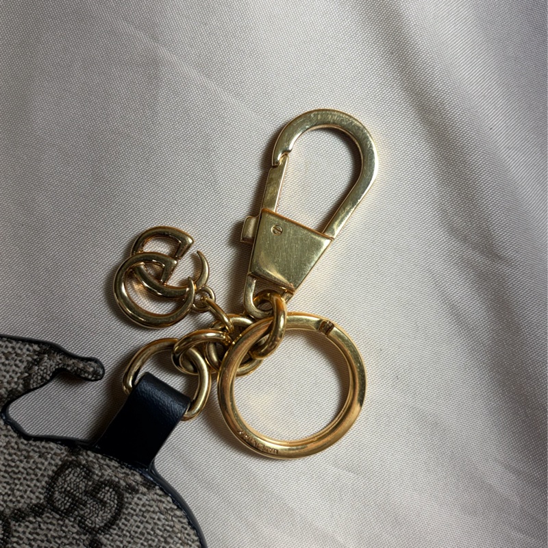 🐍蛇年限定 Gucci 古馳 珊瑚蛇愛心 馬夢雙G 老花 鑰匙圈 吊飾-8