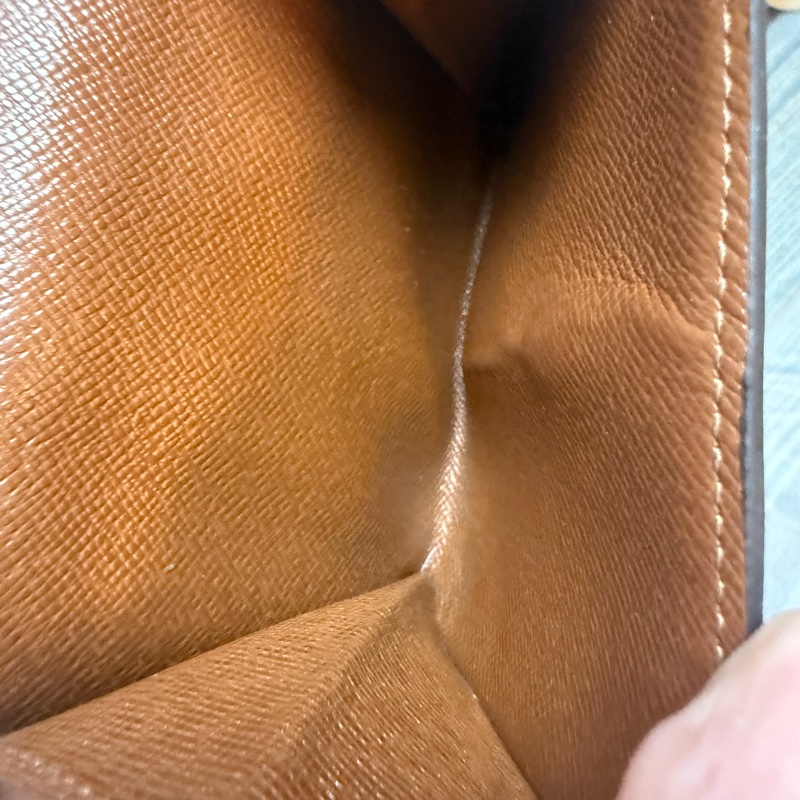 ✔️LV Louis Vuitton 路易威登 Monogram M61652 原花金扣三折零錢短夾-11