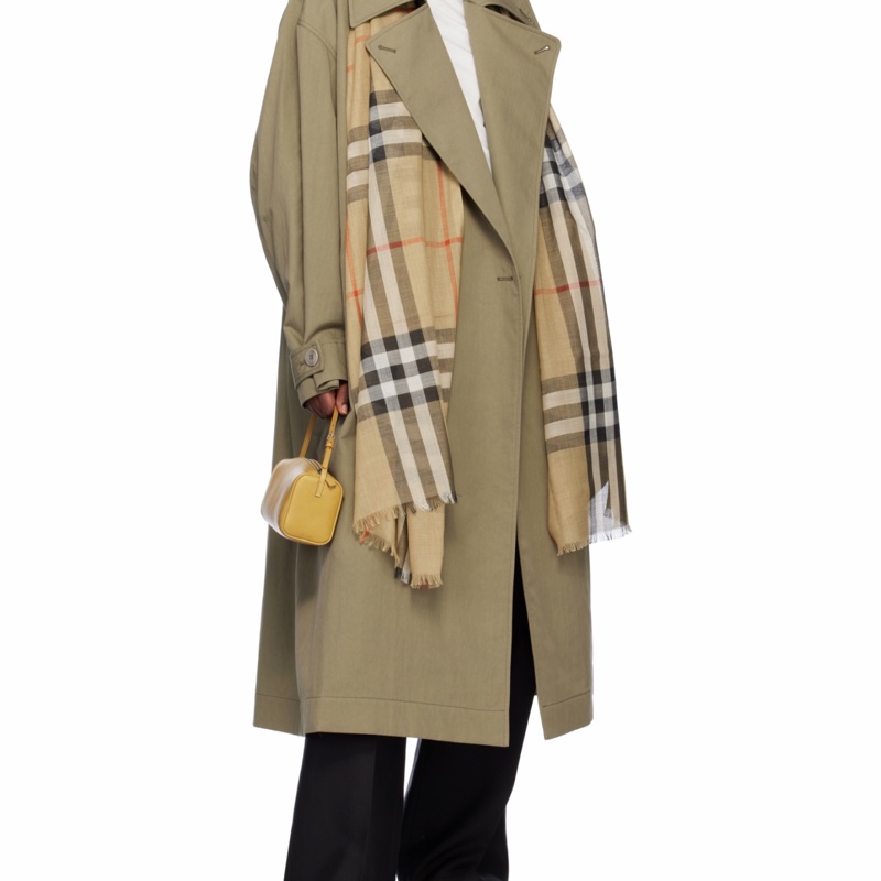 Burberry 女士 格紋圍巾均碼碼220cm*70cm-4