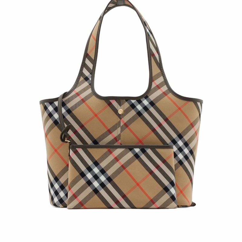 Burberry 女士 小號格紋托特包均碼碼小號、41cm*14cm*26cm-0