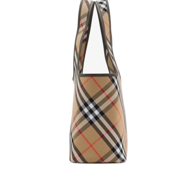 Burberry 女士 小號格紋托特包均碼碼小號、41cm*14cm*26cm-5