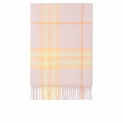 Burberry 男女同款 格紋羊絨圍巾均碼碼168cm*30cm