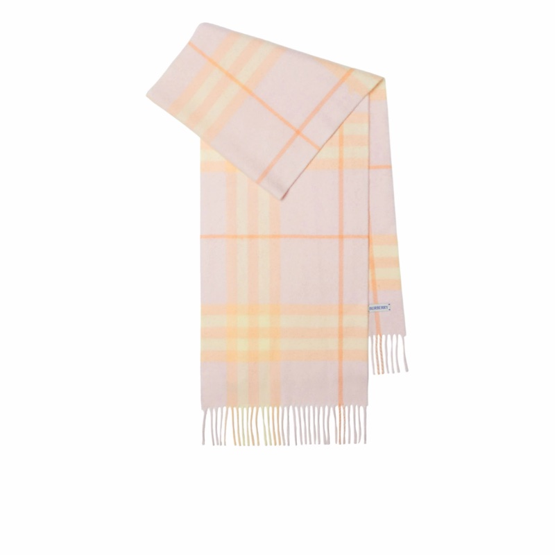 Burberry 男女同款 格紋羊絨圍巾均碼碼168cm*30cm-3