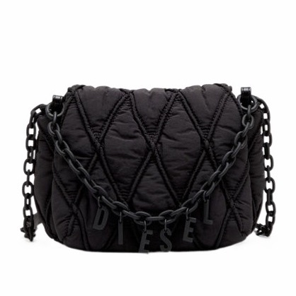 Diesel 女士 Charm-D S-Small 絎縫單肩包均碼碼21cm*9cm*16cm-0