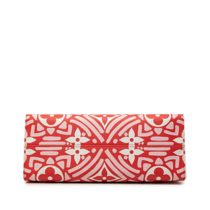 路易威登 Monogram Giant LV Crafty On-the-Go GM 手提包/單肩包 M45358 奶油紅白色皮革 女士 LOUIS VUITTON-2