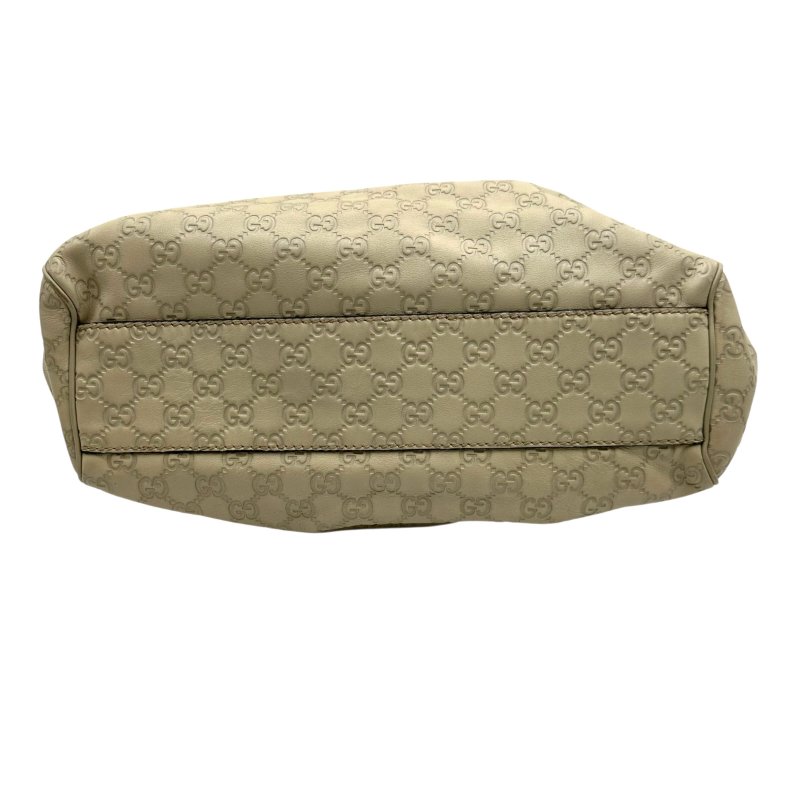 【美收精品】GUCCI  白色全皮壓紋手提包 C-185【隔月月中將轉賣至日本 上架期限30天】-4