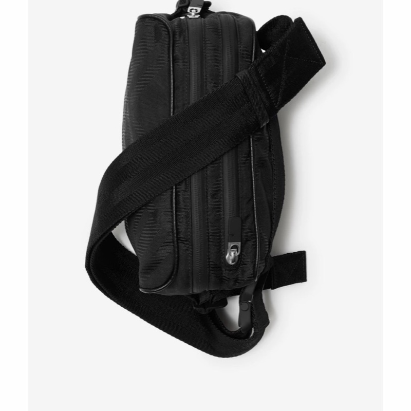 Burberry 男士 格紋提花腰包均碼碼23cm*10cm*16cm-5