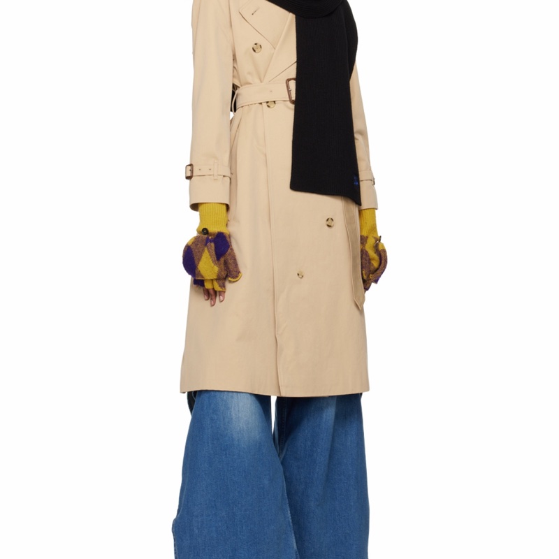 Burberry 男女同款 EKD羊絨圍巾均碼碼180cm*25cm-4