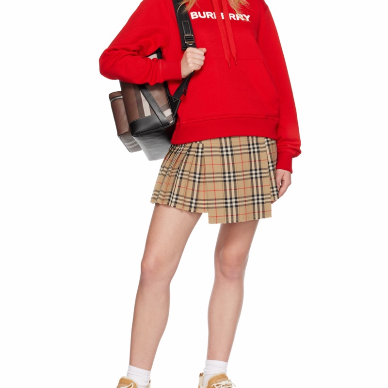 Burberry 男士 格紋拼皮革雙肩包均碼碼常規、30.5cm*14.5cm*42.5cm-1