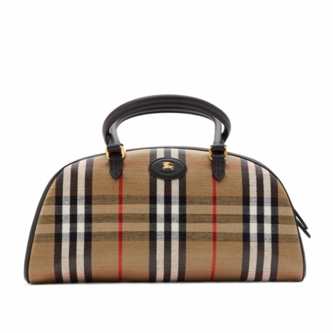 Burberry 女士 Highlands 保齡球包均碼碼常規、33.5cm*12.5cm*17cm
