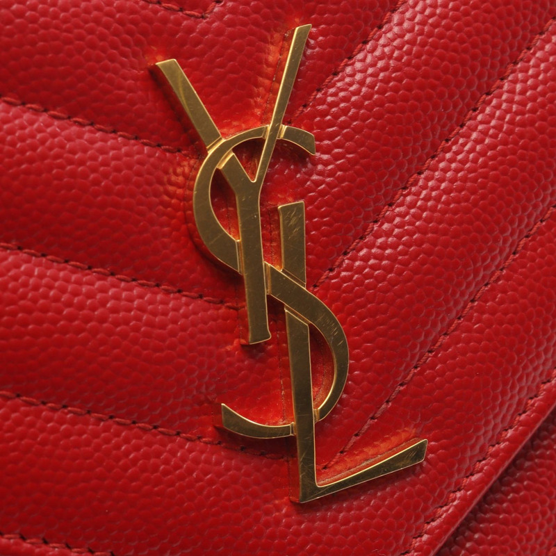 SAINT LAURENT PARIS Cassandra 信封鏈條單肩斜背包 857605 二手-6