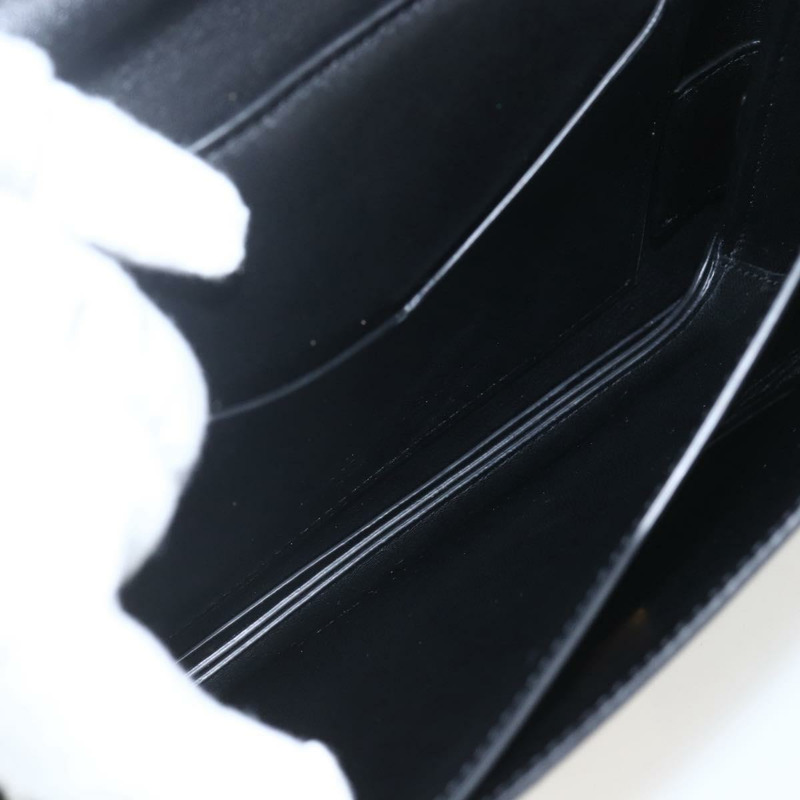 【日本直送】BOTTEGA VENETA Mount 單肩包 皮革 2way 黑色 金色 Auth ka1658V-9