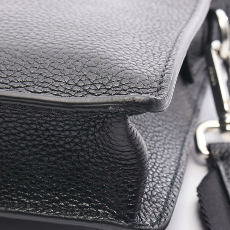 PRADA TORO 男士單肩斜背包 2VH091 黑色真皮-5