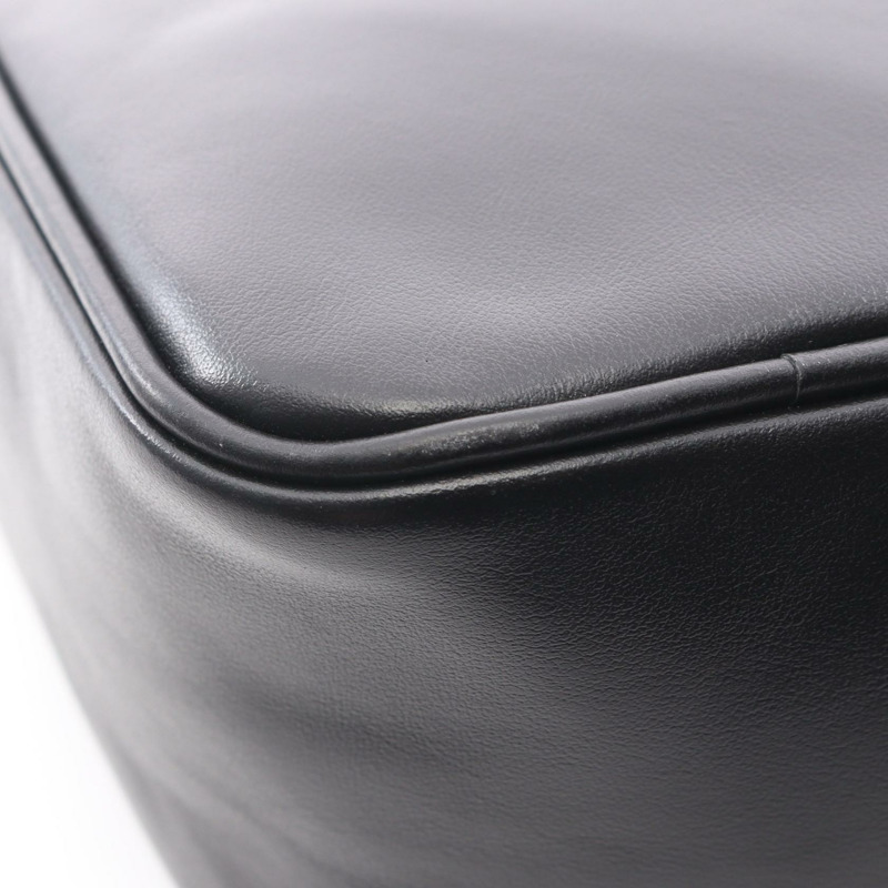 PRADA 三角形單肩斜背包 2VH155 黑色皮革 二手 女士-4