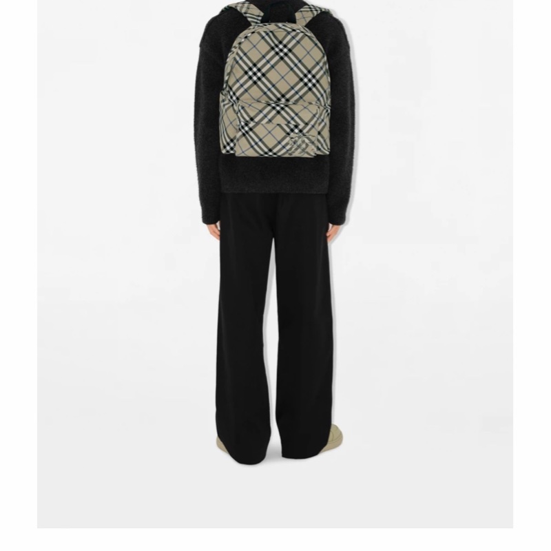 Burberry 男士 格紋圖案雙肩包均碼碼常規、35cm*14cm*41cm-2