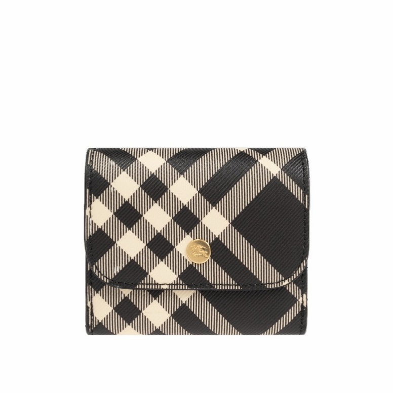 Burberry 女士 logo標識翻蓋錢包均碼碼11cm*9.5cm-2