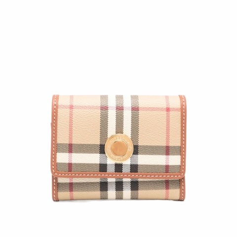 Burberry 女士 小號格紋錢包均碼碼11.5cm*3cm*9.5cm