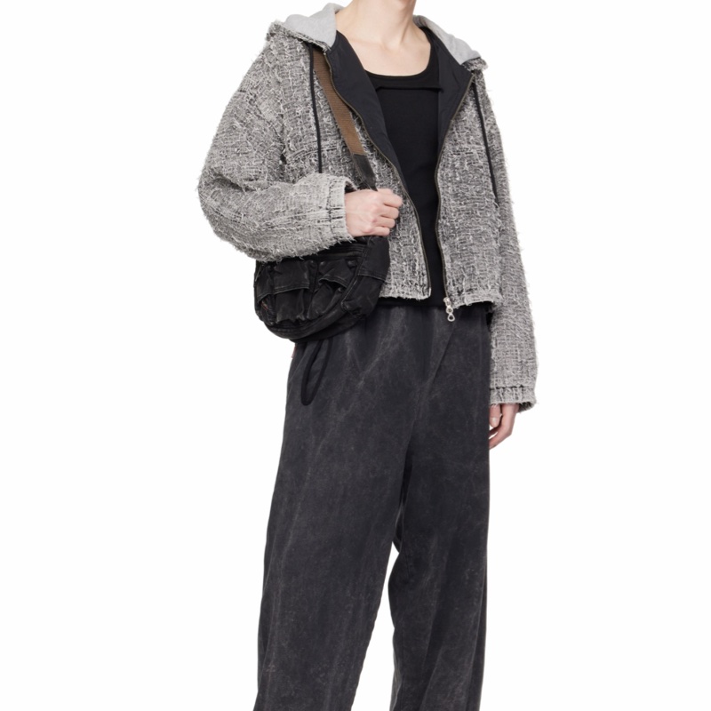 Diesel 男女同款 水洗牛仔布多口袋包均碼碼34cm*18cm*12cm-5