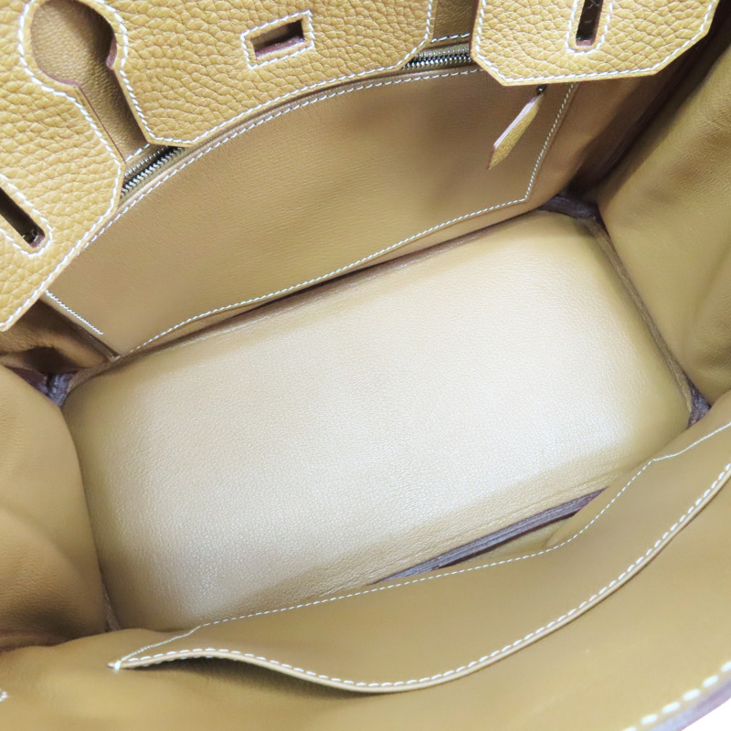 金棕色 Taurillon牛皮 Birkin 30 柏金包 手提包 口K刻 銀扣【HERMES 愛馬仕】-4