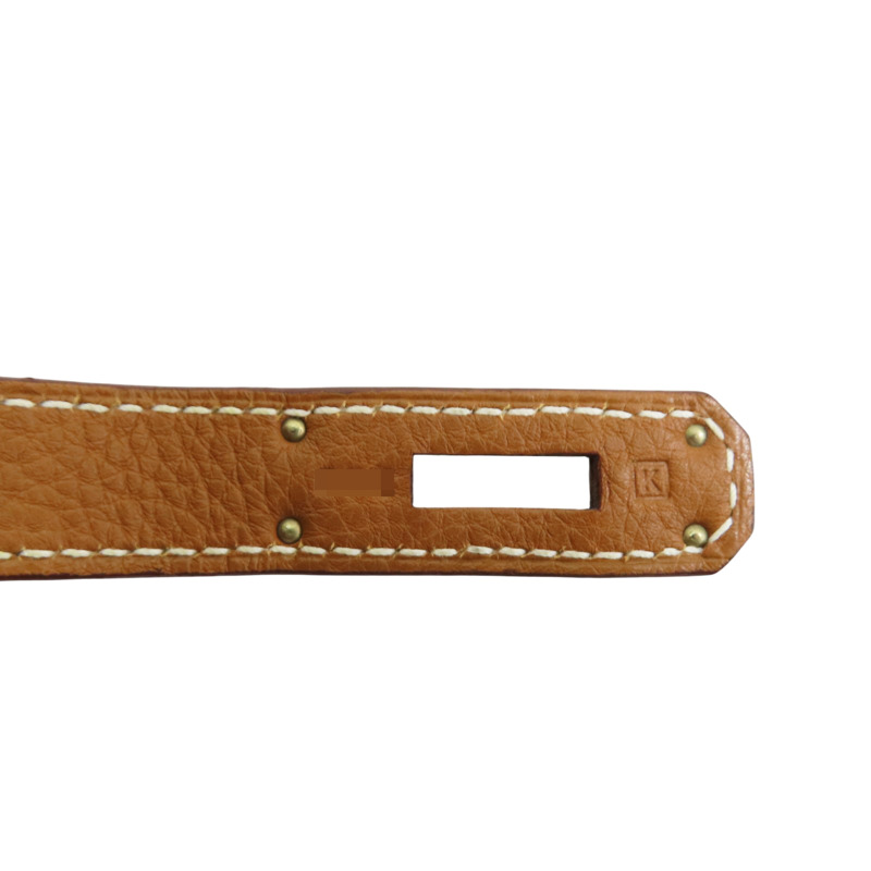 金棕色 Taurillon牛皮 Birkin 30 柏金包 手提包 口K刻 銀扣【HERMES 愛馬仕】-8