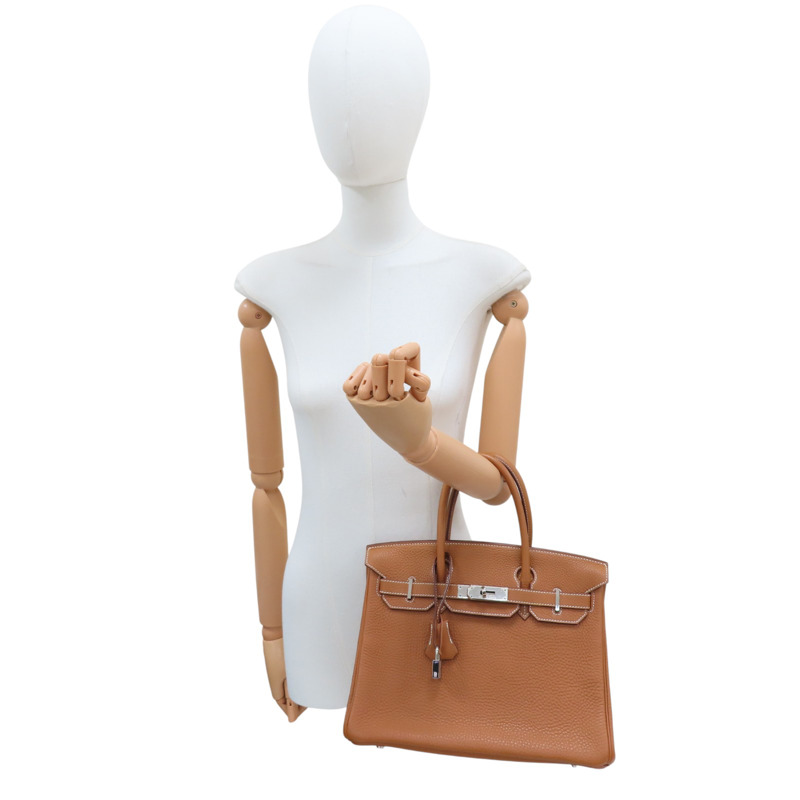 金棕色 Taurillon牛皮 Birkin 30 柏金包 手提包 口K刻 銀扣【HERMES 愛馬仕】-9
