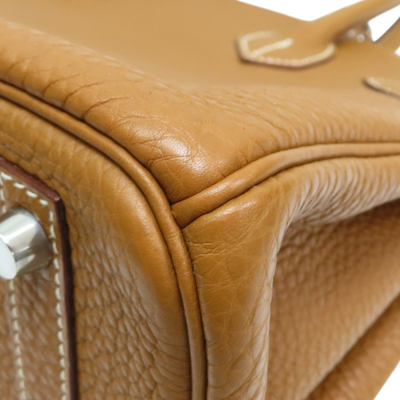金棕色 Taurillon牛皮 Birkin 30 柏金包 手提包 口K刻 銀扣【HERMES 愛馬仕】-13
