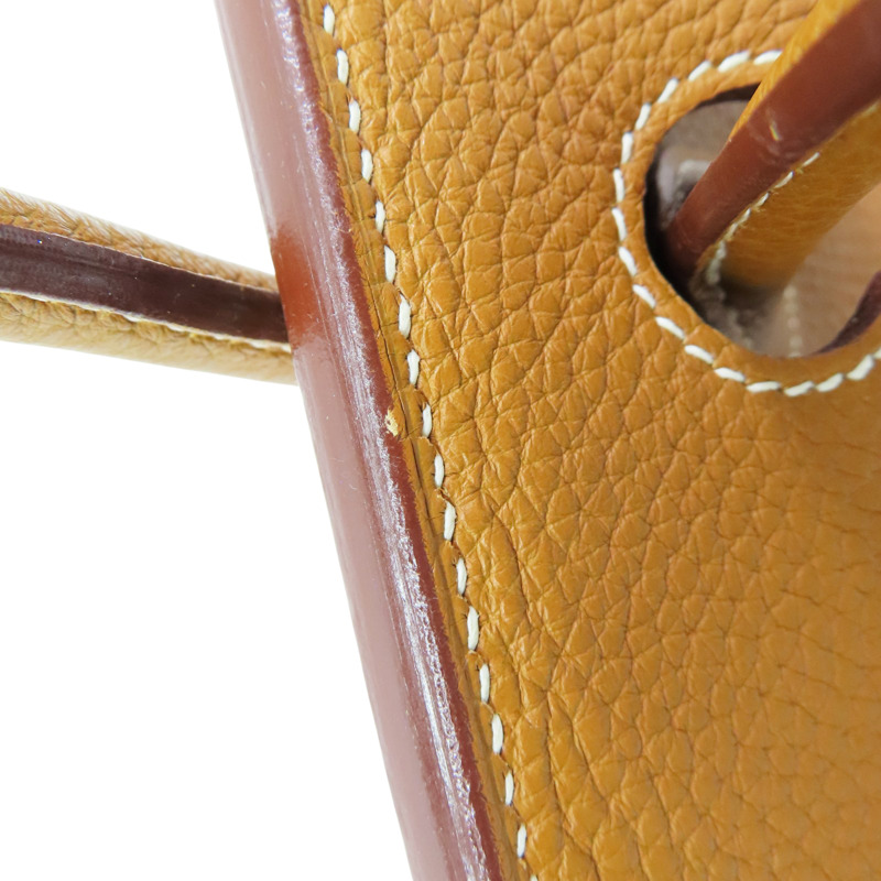 金棕色 Taurillon牛皮 Birkin 30 柏金包 手提包 口K刻 銀扣【HERMES 愛馬仕】-14